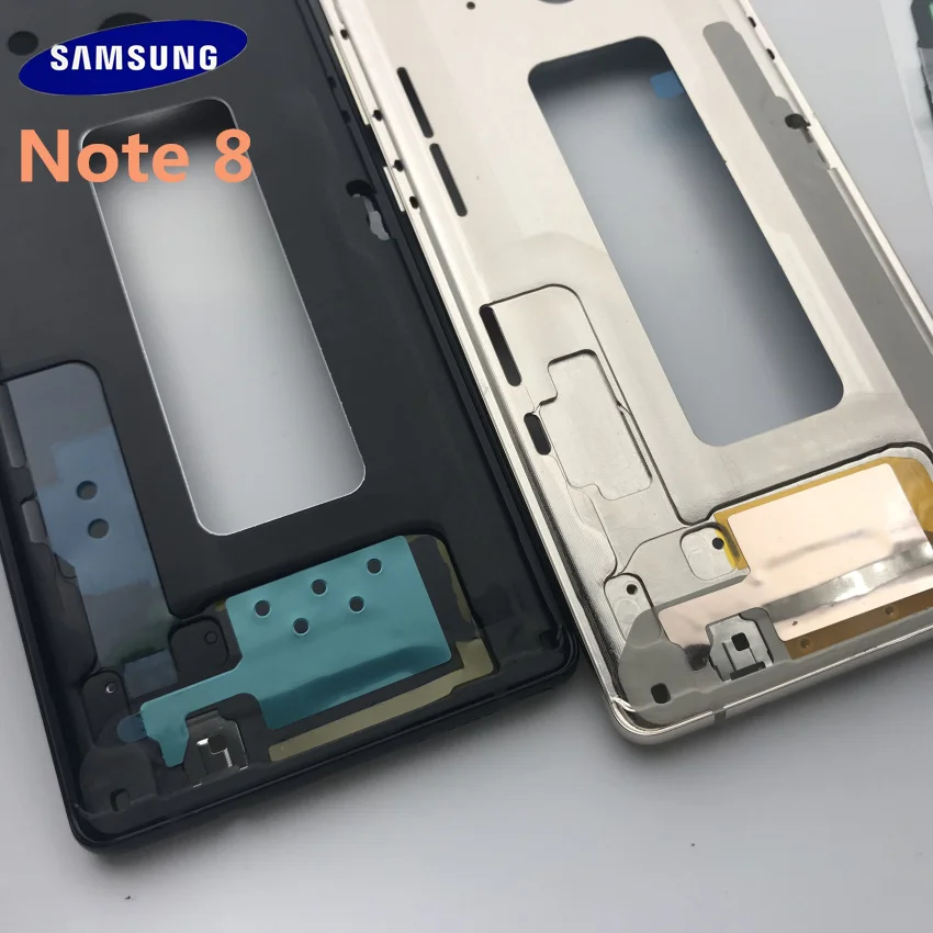 samsung Galaxy NOTE 8 N950 N950F полный корпус чехол задняя крышка Передний экран стекло объектив+ средняя рамка полные части