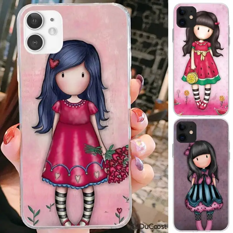 

Cartoon Girl Santoro Gorjuss Phone Case For iPhone 7 8 Plus X XS Max XR Coque Case For iphone 5s SE 2020 6 6s 11Pro