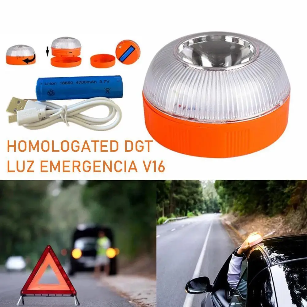 1PCS V16 Approved Light Dgt Help Flash Emergency Car Beacon Safety Lamp Battery Magnetic Strobe | Лампы и освещение