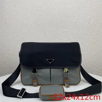 

Casual men's bag nylon waterproof multi-pocket mobile phone messenger bag men's fashion bag