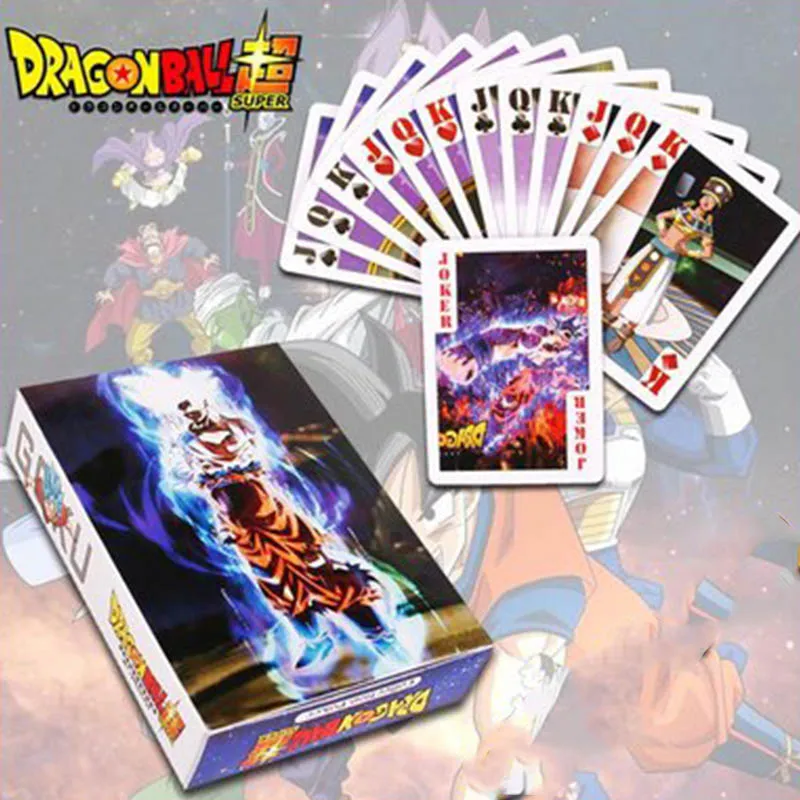 

55PCS Dragon Ball Super Ultra Instinct Goku Jiren Poker Game Action Toy Figures Commemorative Edition game Collection Cards