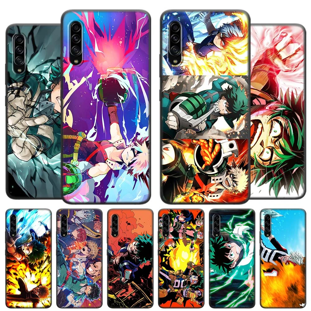 Anime My Hero Boku No Hero Academia Soft Case For Samsung Galaxy A10 A20 A20s A30 A40 A50 A70 A31 A41 A51 A71 A91 Black Cover Phone Case Covers Aliexpress