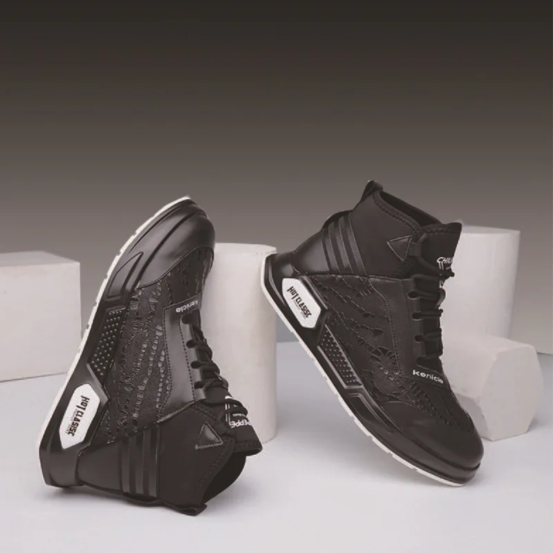 

High-Top Shoes Men's 2019 New Style Genuine Leather Korean-style Trend Hip Hop Cool Versatile Fashion Fashion Man Shoes Autumn &