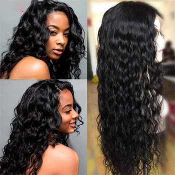 

Sunya Water Wave Lace Front 100% Human Hair Wigs 13x4 Lace Frontal Wigs Pre Plucked Transparent Brazilian Remy Hair Lace Wigs