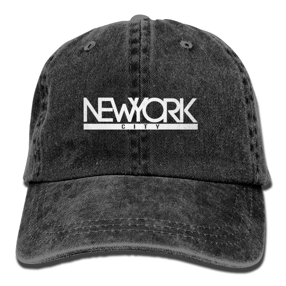 Нью-Йорк город 1 Джинсовая Шляпа Регулируемая Мужская забавная бейсболка