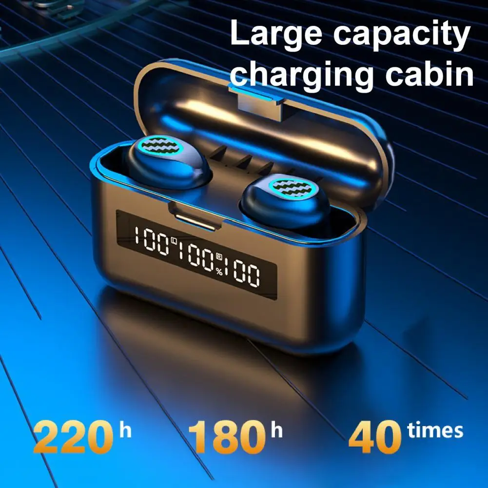 R9 R8 TWSs Bluetooths 5.1 Earphones Wireless Waterproof Stereo Sports