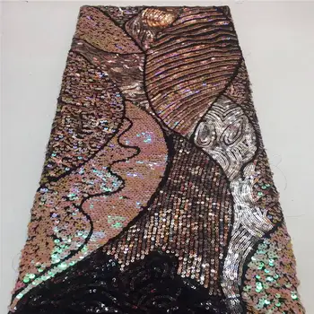 

African Lace Fabric Embroidered Nigerian Guipure Lace for Wedding High Quality 2020 Tulle Lace Fabric LCD9438