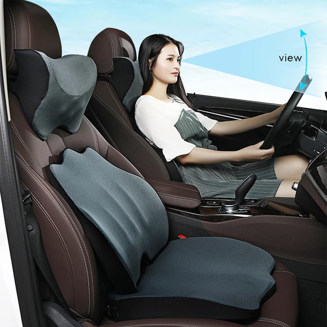 Memory Foam Car Lumbar Support Set  Car Seat Memory Foam Cushion - High  Quality Car - Aliexpress