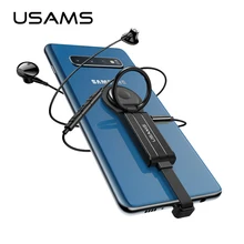 USAMS Тип C 3,5 мм Aux адаптер type-c OTG Аудио адаптер для samsung S10 S9 USB C к type C двойной QC PD 3,0 адаптер быстрой зарядки