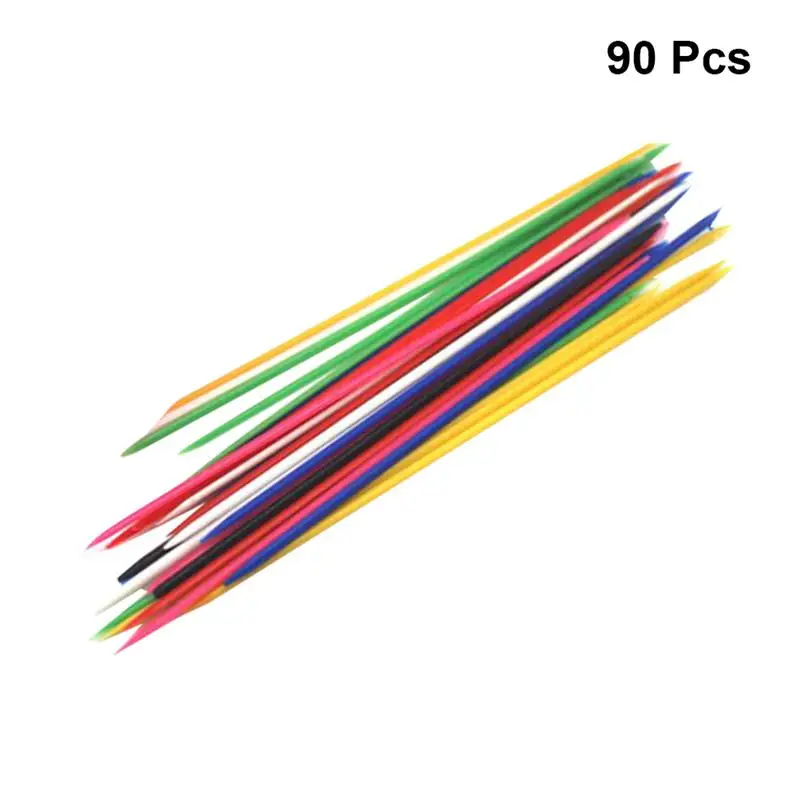 

90pcs Educational Board Game Toys Multi-person Useful Interactive Toys Colorful Plastic Game Sticks Picking Toys for Kids