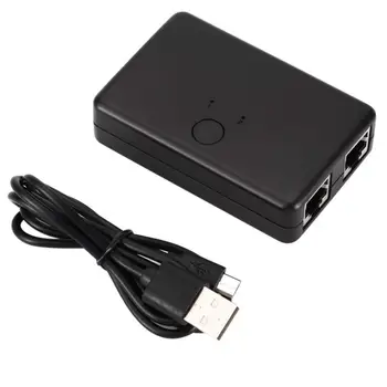 

Network Converter Networking Tools Heat Resistant Mini Dual Port Network Ethernet Box Switch Converter Adapter Shared Equipment