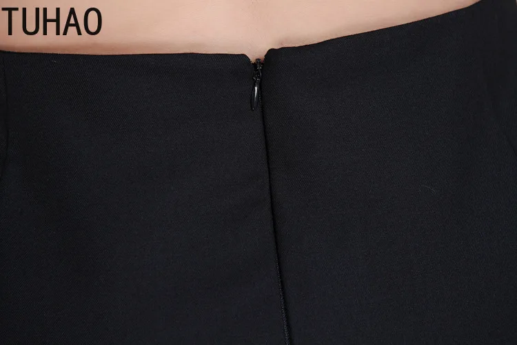 TUHAO юбка размера плюс 5XL 6XL 7XL 9XL 8XL офисные женские юбки с оборками Женская Осенняя Зимняя юбка высокая талия элегантная OL Mujer WM04