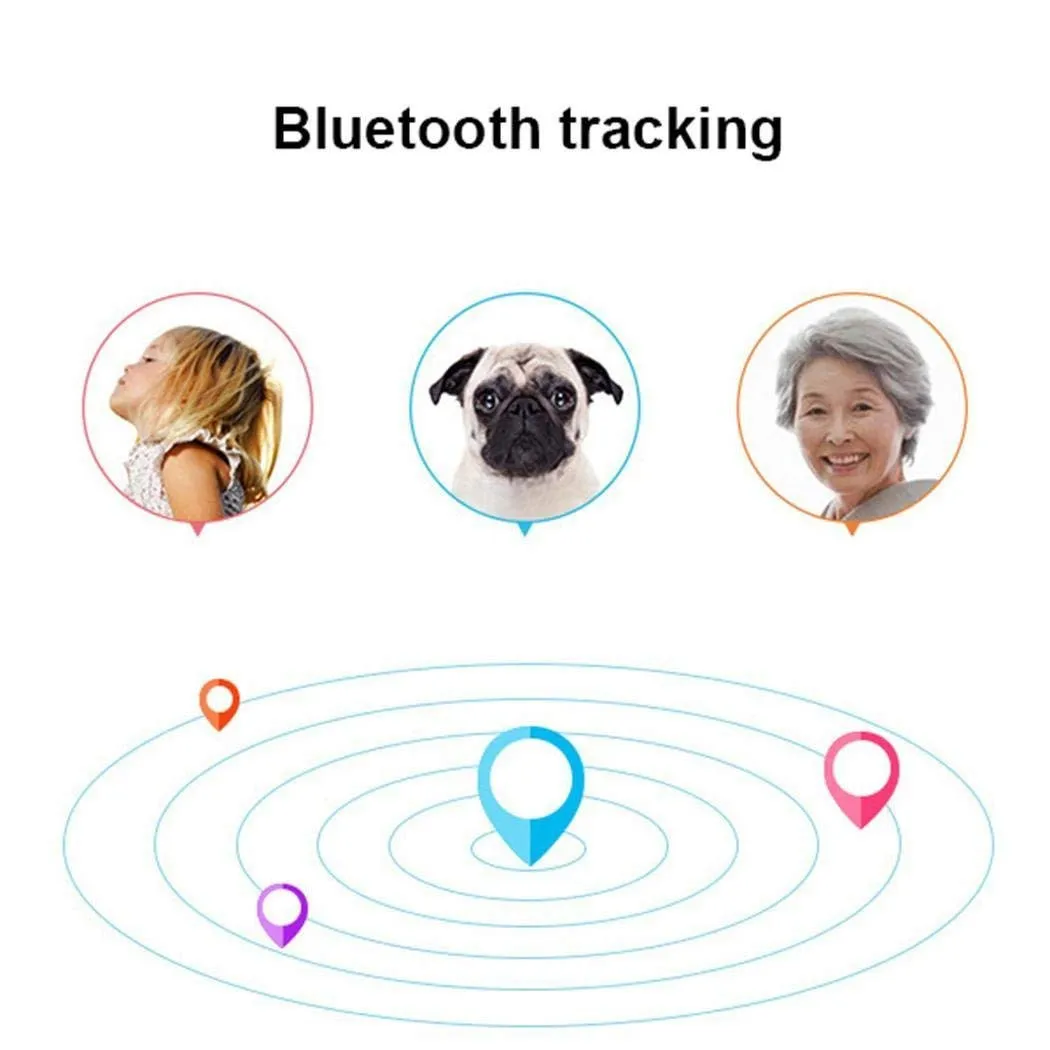 Домашние животные Смарт мини gps трекер анти-потеря Водонепроницаемый Bluetooth Tracer треугольные ключи кошелек сумка дети трекеры Finder оборудование
