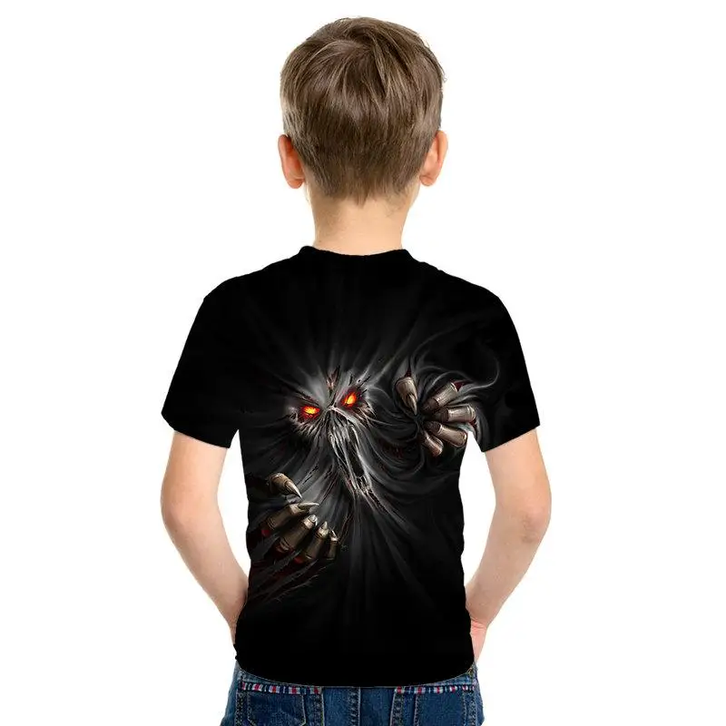 Nuevo Shantou estilo gtico camiseta de los nios 3D impreso Taro nios Топы moda manga corta verano calle ropa de los nios