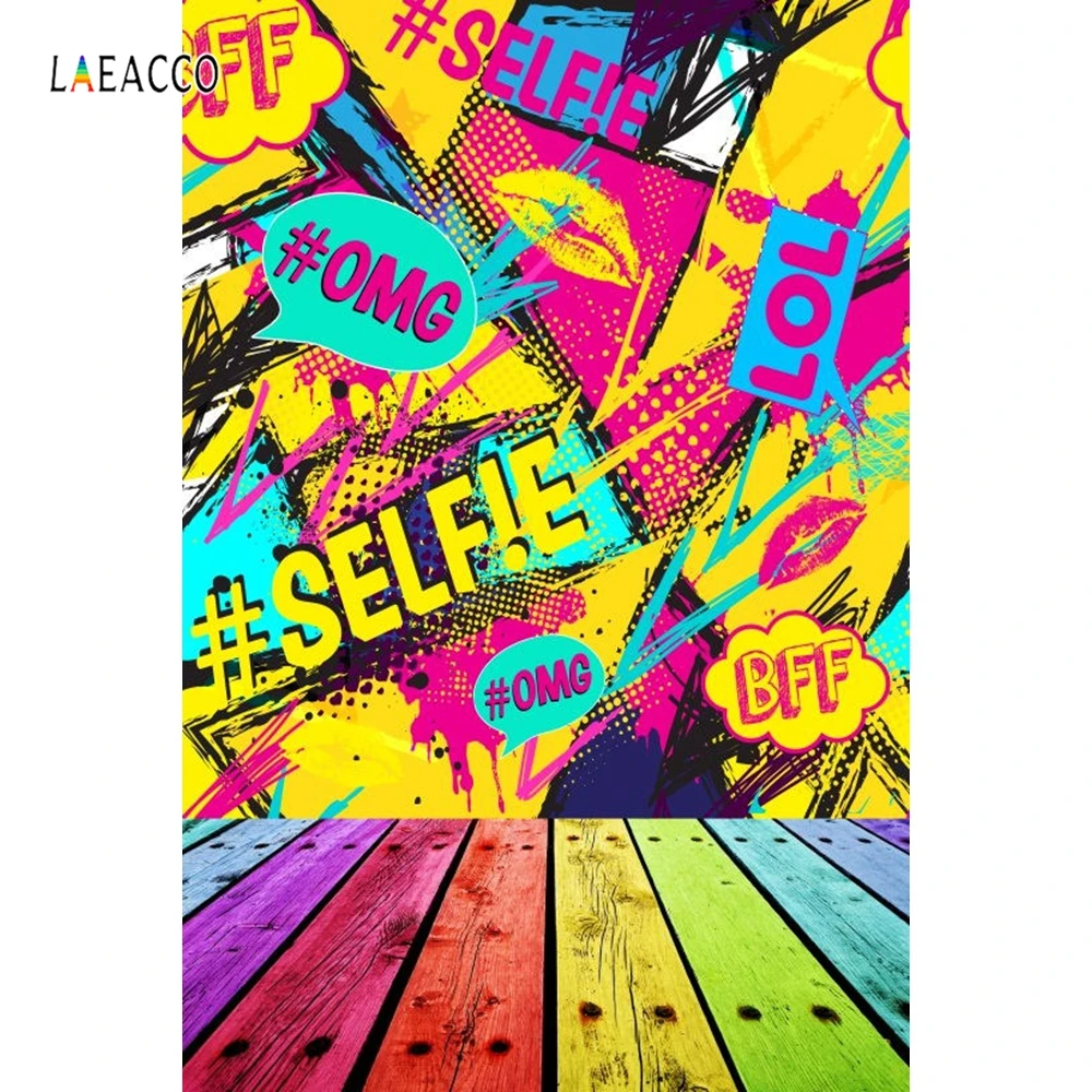 

Laeacco Pop Art Comic Speech Bubbles Grunge Photography Backgrounds Vinyl Custom Camera Photographic Backdrops For Photo Studio
