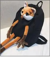 Корейская версия плюшевой куклы милый кролик сумка Harajuku Ulzzang студенческий Рюкзак мультфильм животных сумка женская - Цвет: 3