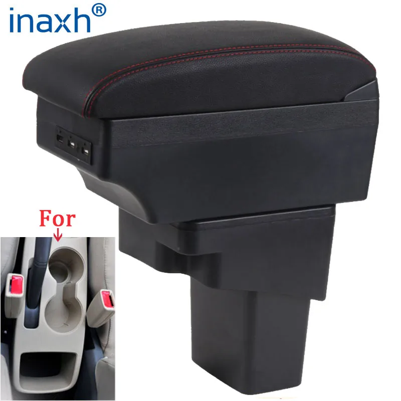 

For Hyundai SOLARIS Armrest 2013 2014 2015 2016 Car Armrest box Retrofit parts Storage box car accessories Interior with USB LED