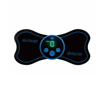 

Electric Mini Neck Massager Butterfly Design Smart EMS Muscle Stimulator Digital Display Back Pain Relief Cervical Massage Tools
