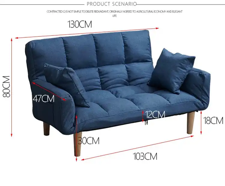 plegable oficina sofa cama silla de salon con 2 almohadas sillon de cama plegable sillon para salon reclinador sofas de alta calidad