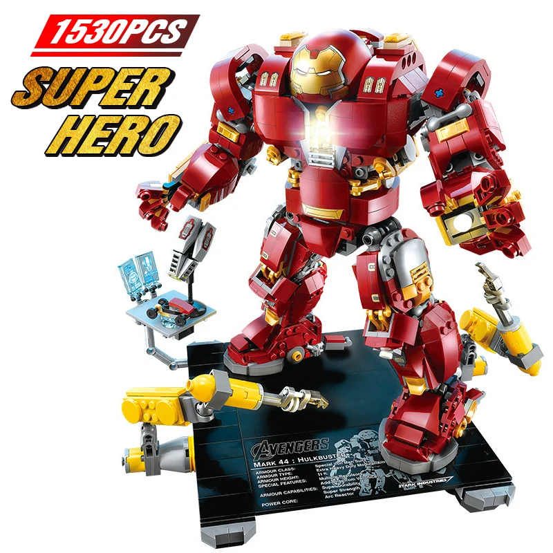 

Big Set Legoings Marvel Iron Man Hulkbuster War Machine Building Blocks Super Heroes Avengers Infinity Children Kids Toys Gifts