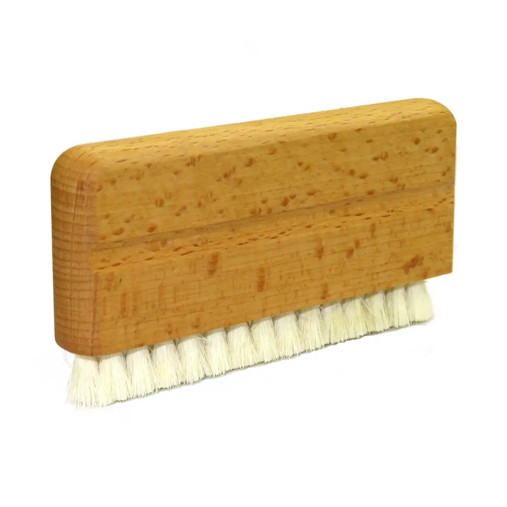 LP Vinyl Record Cleaning Brush Anti-static Goat Hair Wood Handle Cleaner Cd Player Turntable