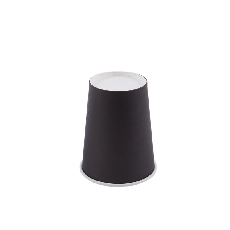 20 Paper Cups(9oz)- Plain Solid Colours Birthday Party Tableware Catering(black
