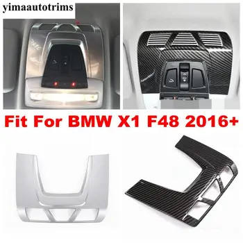 

Accessories ABS Fit For BMW X1 F48 2016 - 2020 Roof Reading Lights Lamps Cover Trim Carbon Fiber / Matte Interior Refit Kit