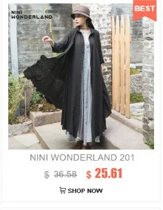 NINI WONDERLAND весенний Тренч с v-образным вырезом, Женский однотонный винтажный кардиган из хлопка и льна, осенняя длинная верхняя одежда, платье большого размера