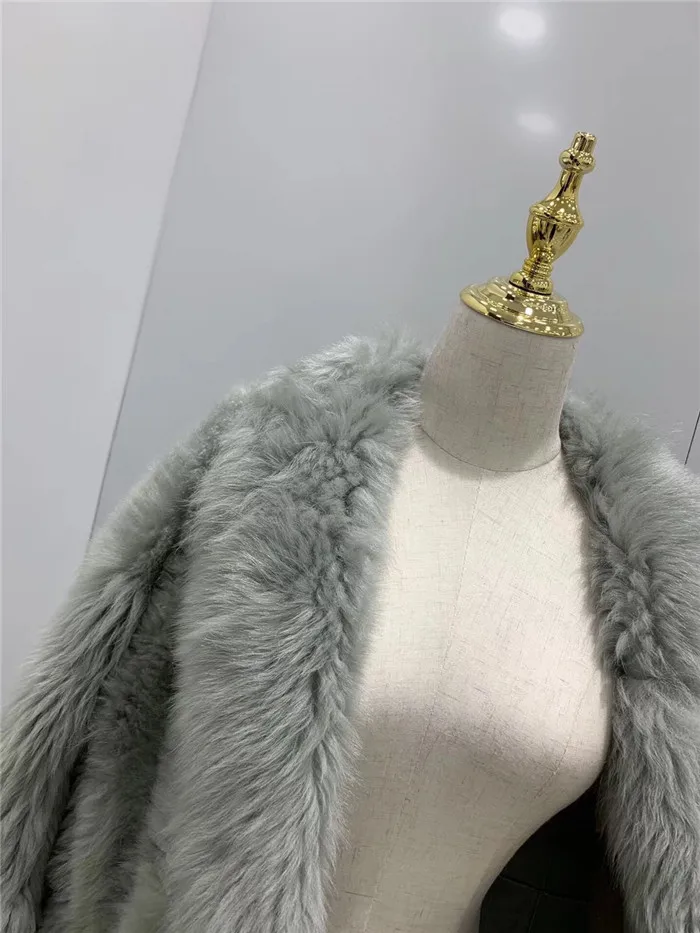 Настоящее тосканское шерстяное меховое пальто женская одежда зима зимняя куртка женская из овчины Настоящее двустороннее меховое пальто