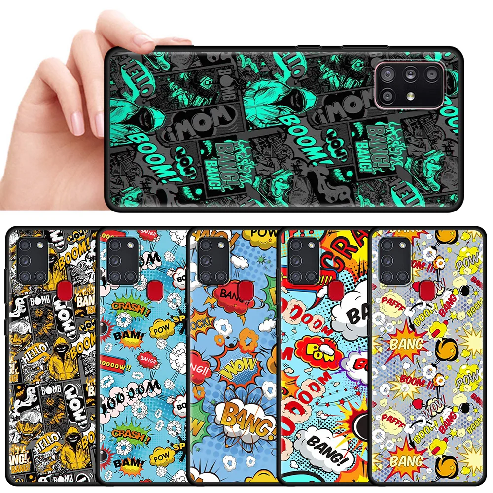 Бум взрыва Bam мягкий чехол для Samsung Galaxy A51 A21s A71 5G A12 A50 A31 A52 A41 A32 A02 A11 A72 A42 силиконовый