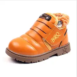 Детская обувь для мальчиков; Новые осень-зима плотное, джентельменское Модные ботинки на шнурках детская обувь для мальчиков мягкие Спорт