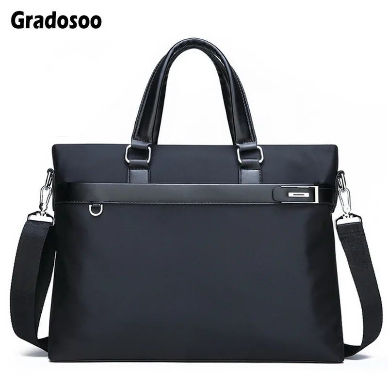 Gradosoo Oxford Business Bag Men Handbag Briefcase Leather Shoulder Messenger Male For Document Office Casual LBF693 |