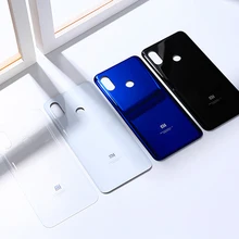 Xiaomi mi 8 mi 8 задняя крышка батарейного отсека стекло задняя дверь корпус чехол для панели Замена чехол для телефона с клейкой наклейкой