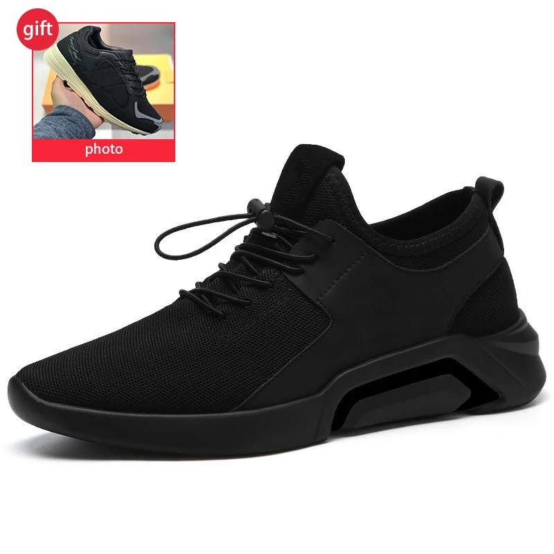 

New summer breathable shoes men's Korean version of the trend of England wild net shoes black sports shoes business shoes