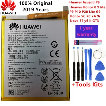 

2019 100% Hua Wei original HB366481ECW Real 3000mAh Battery For Huawei P9 Ascend P9 Lite G9 honor 8 5C Battery+Tool Kits