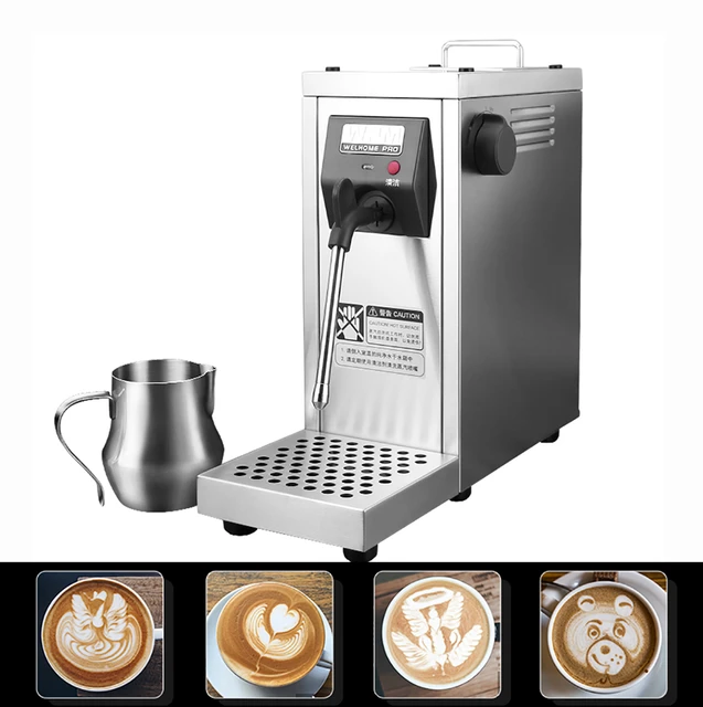 Commercial Milk Froth Machine Automatic Milk Steamer Electric Coffee  Frothing Machine Coffee Milk Frother - Milk Frothers - AliExpress