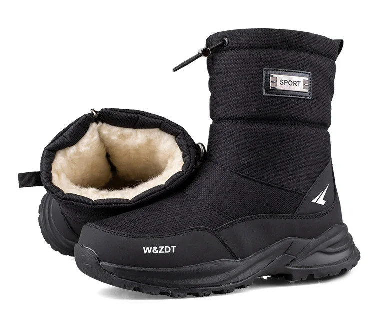 grossa botas de inverno para-40 graus zip plataforma botas ssize 40