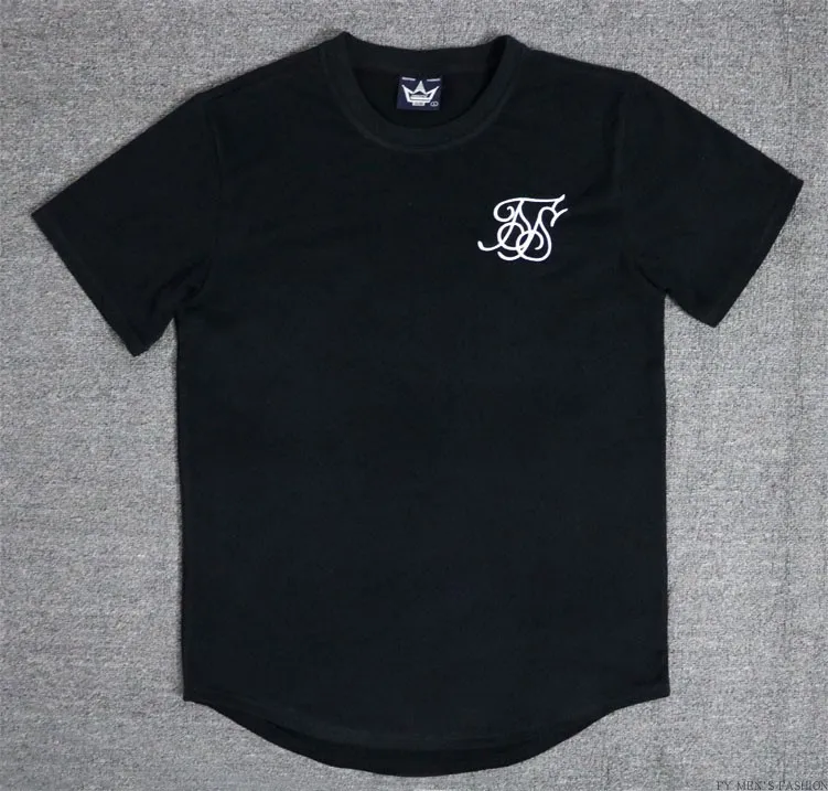 1 Испания Sik Silk Мужская футболка хип-хоп Siksilk Мужская футболка Sik уличная мода футболки Топы Повседневная Футболка шелковая Футболка мужская - Цвет: 1