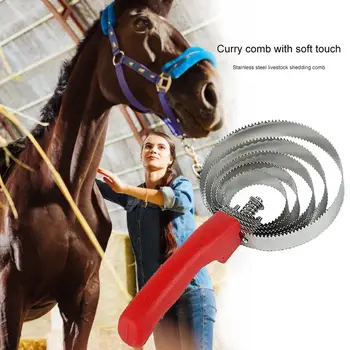 

Horse Grooming Tool Cleaning Horse Sweat Scraper Comb Massage Curry Brush Sweat Scraper Curry Comb Scrubber