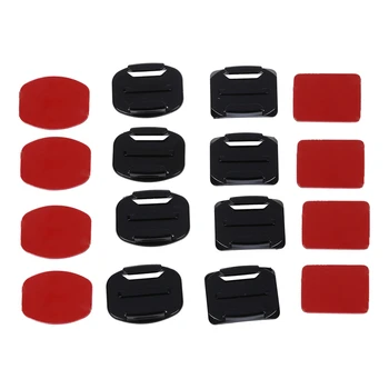 

4 x flat Mounts + 4 x Curved Surface Mounts with 3M Adhesive for Gopro Hero 2 3 3+