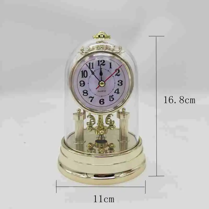 Горячие продажи Европейский стиль ретро гостиная часы старинные немой часы, настольные часы F010