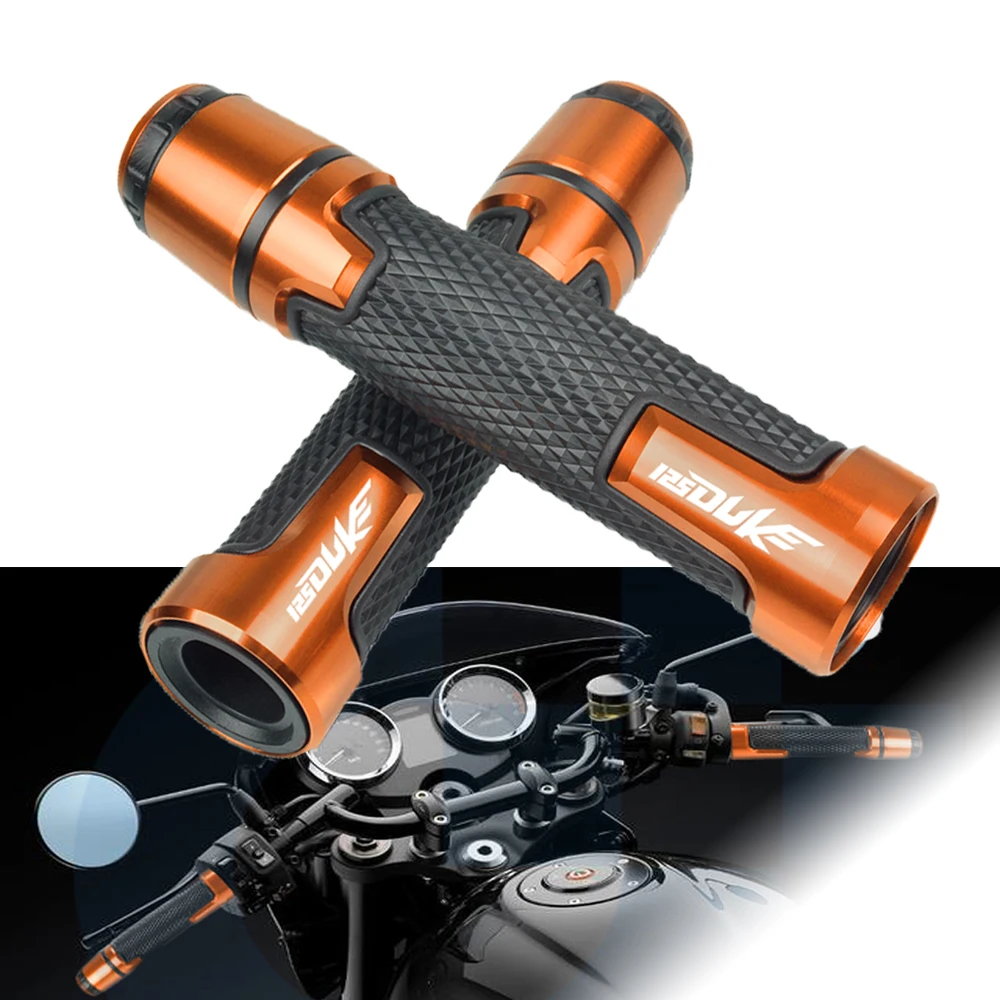 7/8''22mm Motorcycle Accessorie CNC Aluminum plastic handlebar grip and handle bar Slider Cap Plug set For KTM 125 DUKE 125 duke