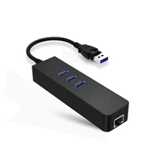VIPATEY 3 Порты и разъёмы USB 3,0 концентратор с Ethernet RJ45 10/100/1000 Мбит/с USB к Ethernet адаптер для ноутбуков Компьютеры Планшеты и многое другое