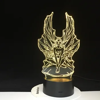 

Fairy Night Light 3D Led Lamp Visual Light Effect Night Lamp for Children Bedroom Lampara 7/16 Colors Changing Night Light 2808