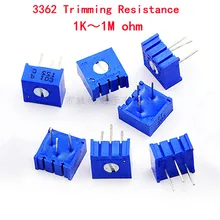 

10pcs 3362P series resistance 101 201 501 102 202 502 103 Trimpo Trimmer Potentiometer 3362 500R 1K 2K 5K 10K 20K 50K 100K