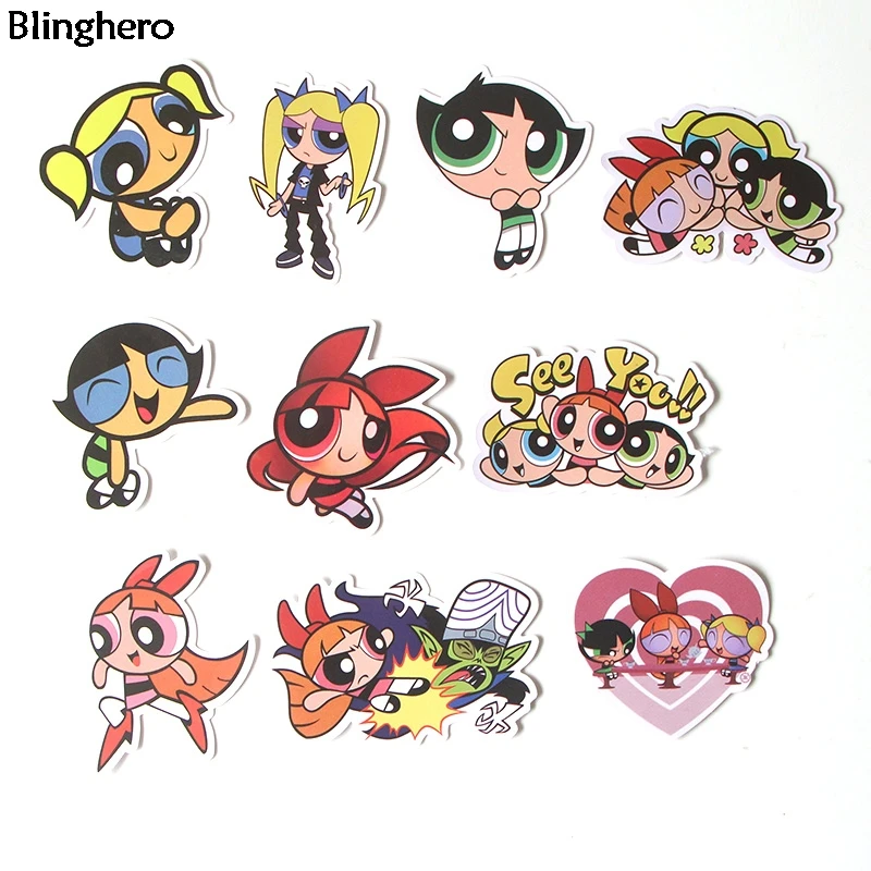 10 компл./лот Blinghero Суперкрошки 35 шт./компл. мультфильм Стикеры s декоративные настенные Стикеры альбом наклейки подарок для друзей BH0102