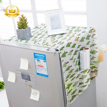 

1pcs Dust Cover Refrigerator Covers Refrigerator Dust with Pocket Storage Bag Cotton Washing Machine Storage Organizer Bags YDHS