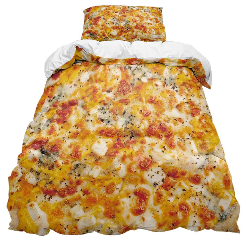 Оригинальный пододеяльник с изображением еды пиццы тортильи боррито Чехол