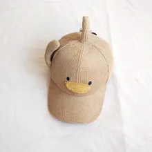 Вельветовая бейсбольная кепка с изображением маленькой желтой утки, осенне-зимняя теплая Кепка, шапка-ведро для женщин и детей, регулируемая шапка, chapeau# x21024