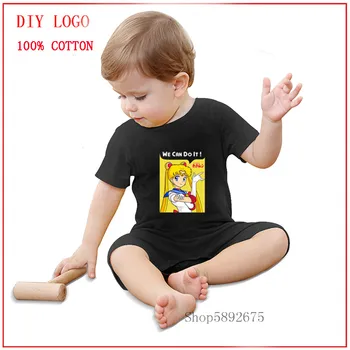 

Baby Girl Clothes Sailor We can do It Azul Baby Clothing Rompers Summer Short Sleeve Party Present Wear Fashion Onesie Clothes